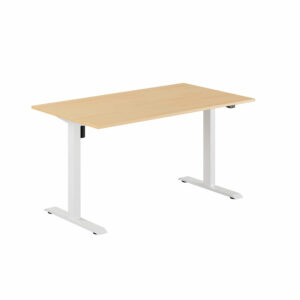 EASY Hæve/Sænkebord m/1 motor 140x80cm-EASY Hæve/Sænkebord m/1 motor 140x80cm  BØG-HVID