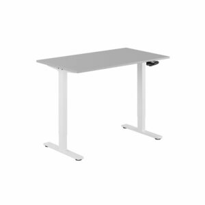ECO Hæve/Sænkebord manuelt 120x70cm-ECO Hæve/Sænkebord manuelt 120x70cm  GRÅ-HVID