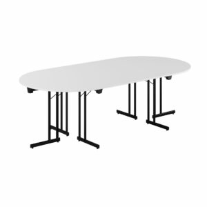 Konferencebord - 240x120cm - Sammenklappeligt bord-Konference Style - 240x120cm - HVID-SORT