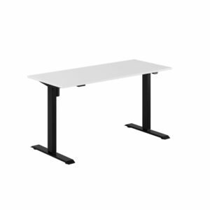 EASY Hæve/Sænkebord m/1 motor 140x60cm-EASY Hæve/Sænkebord m/1 motor 140x60cm  HVID-SORT