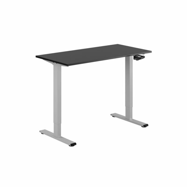 ECO Hæve/Sænkebord manuelt 120x60cm-ECO Hæve/Sænkebord manuelt 120x60cm  SORT-GRÅ