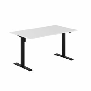 EASY Hæve/Sænkebord m/1 motor 140x80cm-EASY Hæve/Sænkebord m/1 motor 140x80cm  HVID-SORT