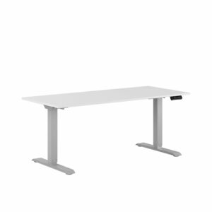 Premium Hæve/Sænkebord m/2 motorer 160x70cm-Premium Hæve/Sænkebord m/2 motorer 160x70cm  HVID -GRÅ