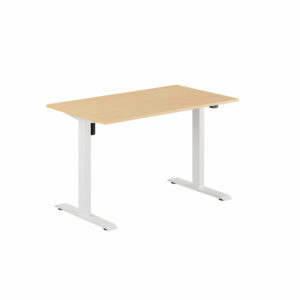 EASY Hæve/Sænkebord m/1 motor 120x70cm-EASY Hæve/Sænkebord m/1 motor 120x70cm  BØG-HVID