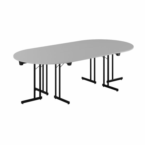 Konferencebord - 240x120cm - Sammenklappeligt bord-Konference Style - 240x120cm - GRÅ-SORT