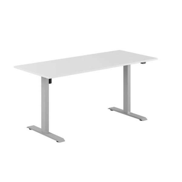 EASY Hæve/Sænkebord m/1 motor 160x70cm-EASY Hæve/Sænkebord m/1 motor 160x70cm  HVID-GRÅ