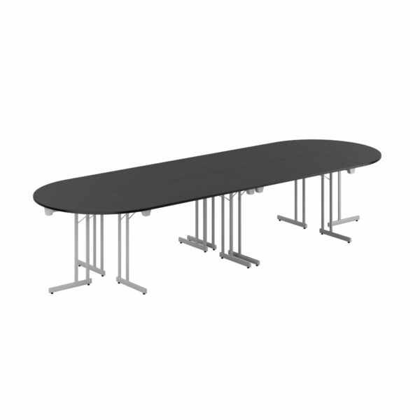 Konferencebord - 360x120cm - Sammenklappeligt bord-Konference Style - 360x120cm - SORT-GRÅ