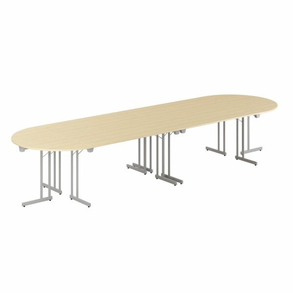 Konferencebord - 400x120cm - Sammenklappeligt bord-Konference Style - 400x120cm - BIRK-GRÅ