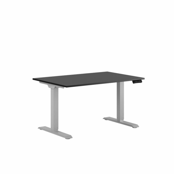 Premium Hæve/Sænkebord m/2 motorer 120x80cm-Premium Hæve/Sænkebord m/2 motorer 120x80cm  SORT -GRÅ