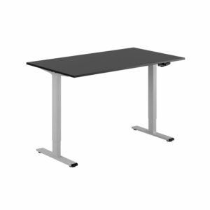 ECO Hæve/Sænkebord manuelt 140x80cm-ECO Hæve/Sænkebord manuelt 140x80cm  SORT-GRÅ