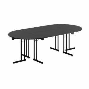 Konferencebord - 240x120cm - Sammenklappeligt bord-Konference Style - 240x120cm - SORT-SORT