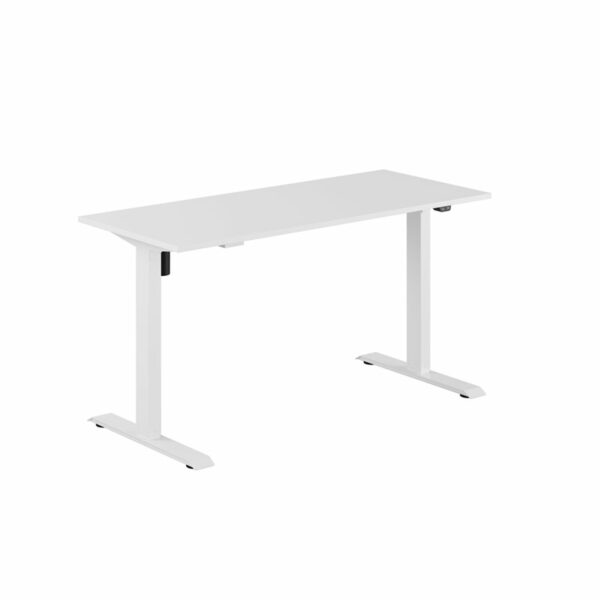 EASY Hæve/Sænkebord m/1 motor 140x60cm-EASY Hæve/Sænkebord m/1 motor 140x60cm  HVID-HVID
