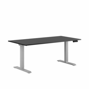 Premium Hæve/Sænkebord m/2 motorer 160x80cm-Premium Hæve/Sænkebord m/2 motorer 160x80cm  SORT -GRÅ
