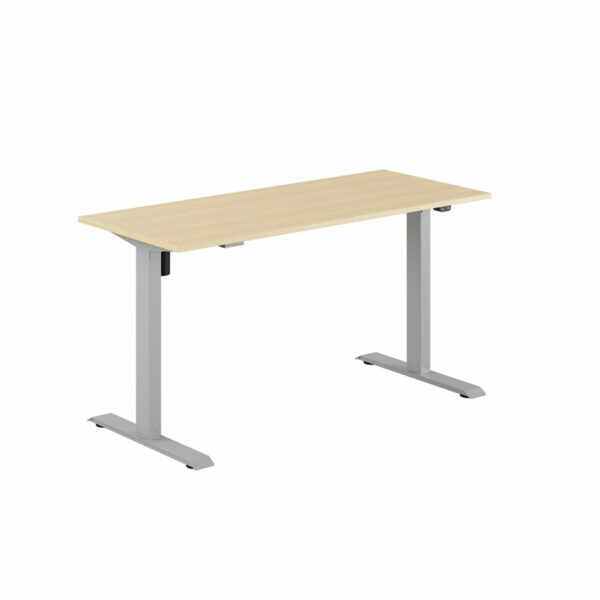 EASY Hæve/Sænkebord m/1 motor 140x60cm-EASY Hæve/Sænkebord m/1 motor 140x60cm  BIRK-GRÅ