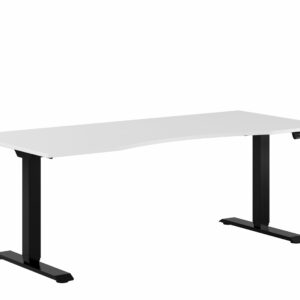 Premium Hæve/Sænkebord m/2 motorer og maveudtag 180x80cm-Premium Hæve/Sænkebord m/2 motorer og maveu