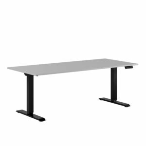 Premium Hæve/Sænkebord m/2 motorer 180x80cm-Premium Hæve/Sænkebord m/2 motorer 180x80cm  GRÅ -SORT