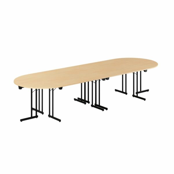 Konferencebord - 360x120cm - Sammenklappeligt bord-Konference Style - 360x120cm - BØG-SORT