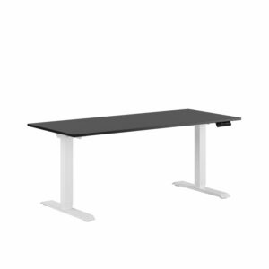 Premium Hæve/Sænkebord m/2 motorer 160x70cm-Premium Hæve/Sænkebord m/2 motorer 160x70cm  SORT -HVID