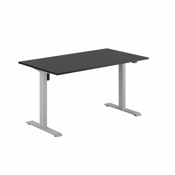 EASY Hæve/Sænkebord m/1 motor 140x80cm-EASY Hæve/Sænkebord m/1 motor 140x80cm  SORT-GRÅ