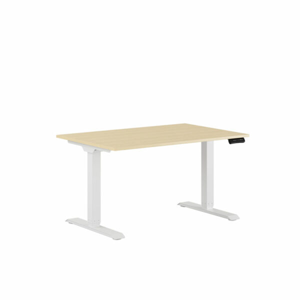 Premium Hæve/Sænkebord m/2 motorer 120x80cm-Premium Hæve/Sænkebord m/2 motorer 120x80cm  EG -HVID