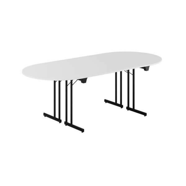 Konferencebord - 220x100cm - Sammenklappeligt bord-Konference Style - 220x100cm - HVID-SORT
