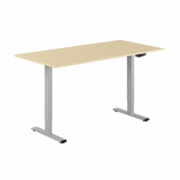 ECO Hæve/Sænkebord manuelt 160x80cm-ECO Hæve/Sænkebord manuelt 160x80cm  BIRK-GRÅ