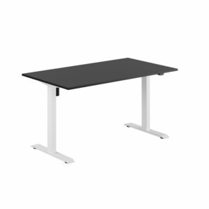 EASY Hæve/Sænkebord m/1 motor 140x80cm-EASY Hæve/Sænkebord m/1 motor 140x80cm  SORT-HVID
