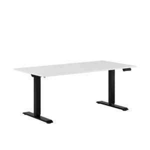Premium Hæve/Sænkebord m/2 motorer 160x80cm-Premium Hæve/Sænkebord m/2 motorer 160x80cm  GRÅ -SORT