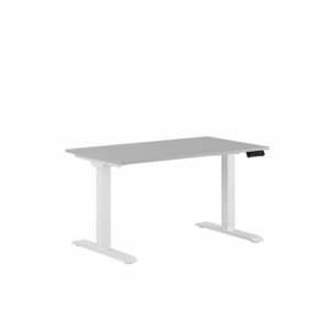 Premium Hæve/Sænkebord m/2 motorer 120x70cm-Premium Hæve/Sænkebord m/2 motorer 120x70cm  GRÅ -HVID