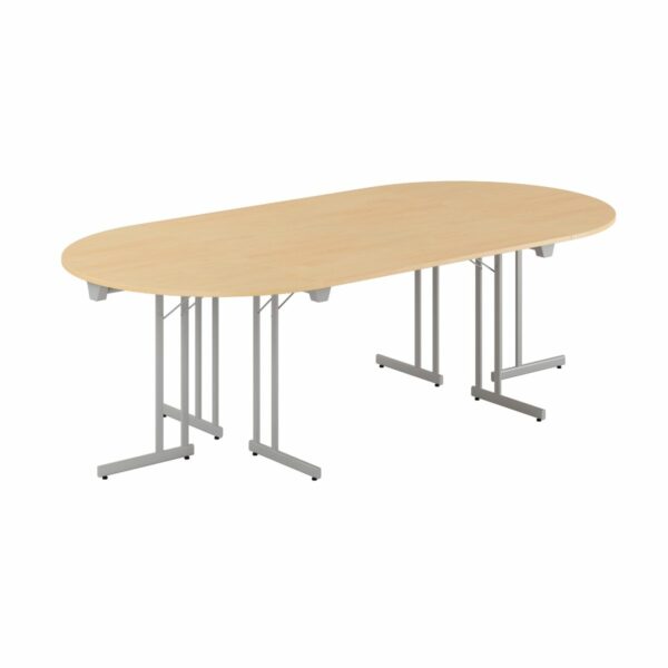 Konferencebord - 240x120cm - Sammenklappeligt bord-Konference Style - 240x120cm - BØG-GRÅ