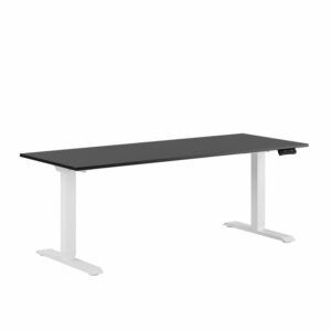 Premium Hæve/Sænkebord m/2 motorer 180x70cm-Premium Hæve/Sænkebord m/2 motorer 180x70cm  SORT -HVID