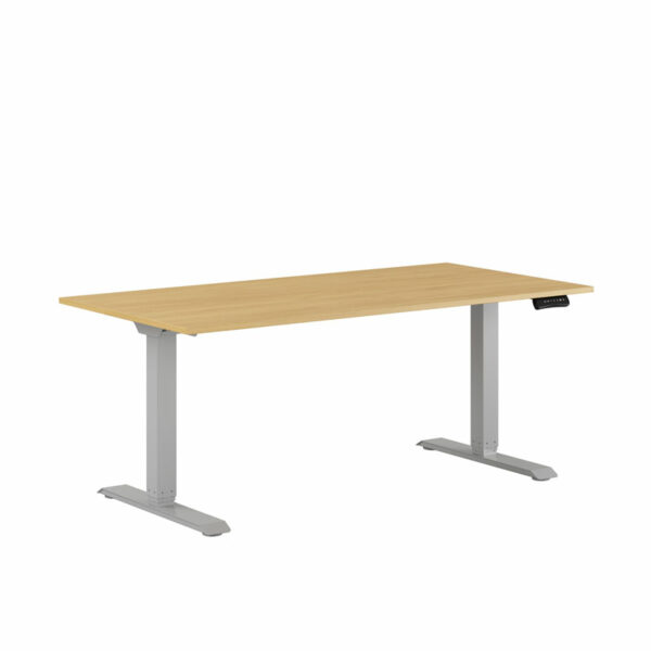 Premium Hæve/Sænkebord m/2 motorer 160x80cm-Premium Hæve/Sænkebord m/2 motorer 160x80cm  BØG -GRÅ