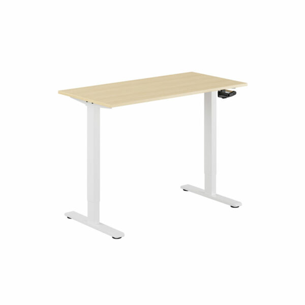ECO Hæve/Sænkebord manuelt 120x60cm-ECO Hæve/Sænkebord manuelt 120x60cm  BIRK-HVID