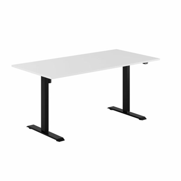 EASY Hæve/Sænkebord m/1 motor 160x80cm-EASY Hæve/Sænkebord m/1 motor 160x80cm  HVID-SORT
