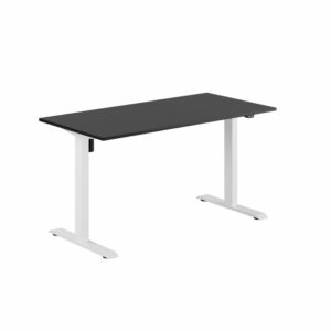 EASY Hæve/Sænkebord m/1 motor 140x70cm-EASY Hæve/Sænkebord m/1 motor 140x70cm  SORT-HVID