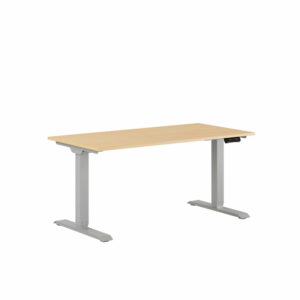 Premium Hæve/Sænkebord m/2 motorer 140x70cm-Premium Hæve/Sænkebord m/2 motorer 140x70cm  BIRK -GRÅ