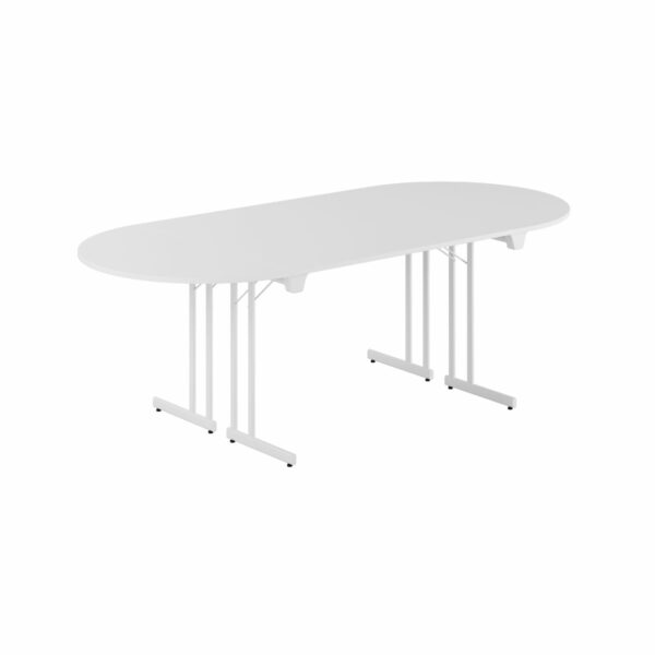 Konferencebord - 220x100cm - Sammenklappeligt bord-Konference Style - 220x100cm - HVID-HVID