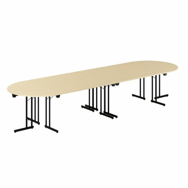 Konferencebord - 400x120cm - Sammenklappeligt bord-Konference Style - 400x120cm - BIRK-SORT