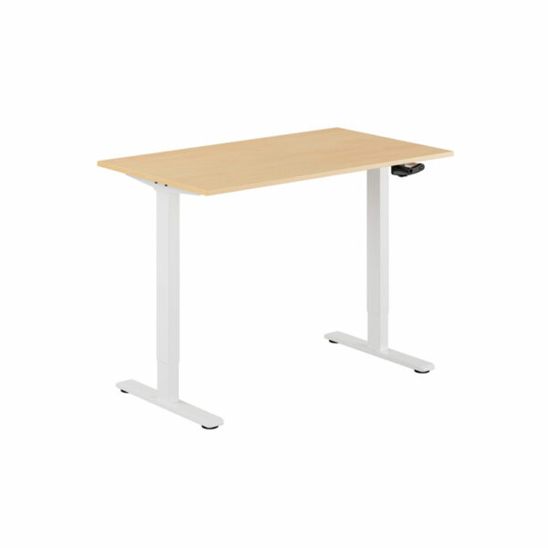 ECO Hæve/Sænkebord manuelt 120x70cm-ECO Hæve/Sænkebord manuelt 120x70cm  BØG-HVID