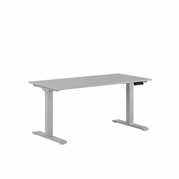 Premium Hæve/Sænkebord m/2 motorer 140x70cm-Premium Hæve/Sænkebord m/2 motorer 140x70cm  GRÅ -GRÅ