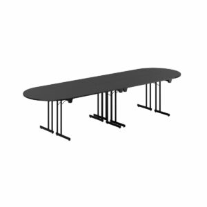 Konferencebord - 340x100cm - Sammenklappeligt bord-Konference Style - 340x100cm - SORT-SORT