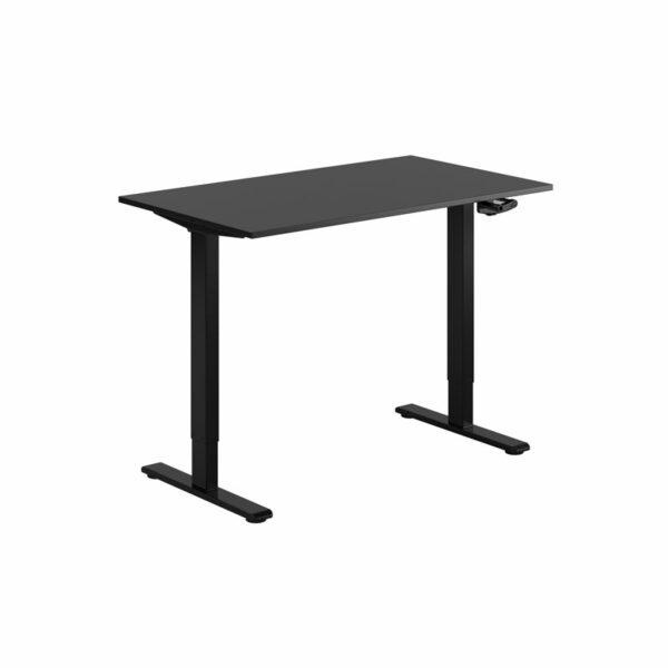 ECO Hæve/Sænkebord manuelt 120x70cm-ECO Hæve/Sænkebord manuelt 120x70cm  SORT-SORT