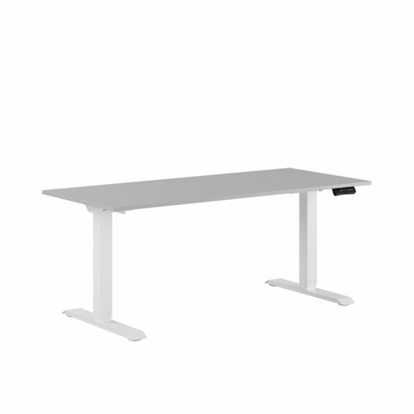 Premium Hæve/Sænkebord m/2 motorer 160x70cm-Premium Hæve/Sænkebord m/2 motorer 160x70cm  GRÅ -HVID