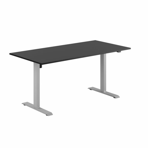 EASY Hæve/Sænkebord m/1 motor 160x80cm-EASY Hæve/Sænkebord m/1 motor 160x80cm  SORT-GRÅ