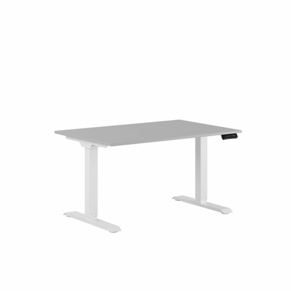 Premium Hæve/Sænkebord m/2 motorer 120x80cm-Premium Hæve/Sænkebord m/2 motorer 120x80cm  GRÅ -HVID