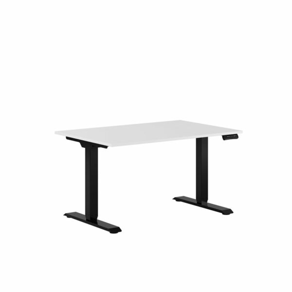 Premium Hæve/Sænkebord m/2 motorer 120x80cm-Premium Hæve/Sænkebord m/2 motorer 120x80cm  HVID -SORT