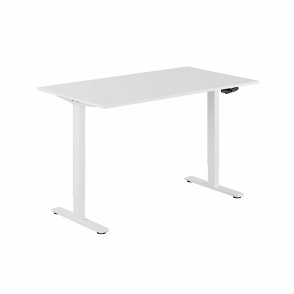 ECO Hæve/Sænkebord manuelt 140x80cm-ECO Hæve/Sænkebord manuelt 140x80cm  HVID-HVID