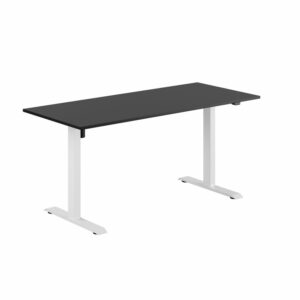 EASY Hæve/Sænkebord m/1 motor 160x70cm-EASY Hæve/Sænkebord m/1 motor 160x70cm  SORT-HVID