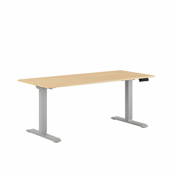 Premium Hæve/Sænkebord m/2 motorer 160x70cm-Premium Hæve/Sænkebord m/2 motorer 160x70cm  BIRK -GRÅ