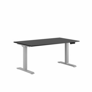 Premium Hæve/Sænkebord m/2 motorer 140x80cm-Premium Hæve/Sænkebord m/2 motorer 140x80cm  SORT -GRÅ